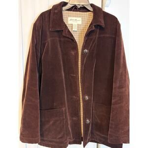 EDDIE BAUER Men’s Corduroy Jacket – Brown, XL